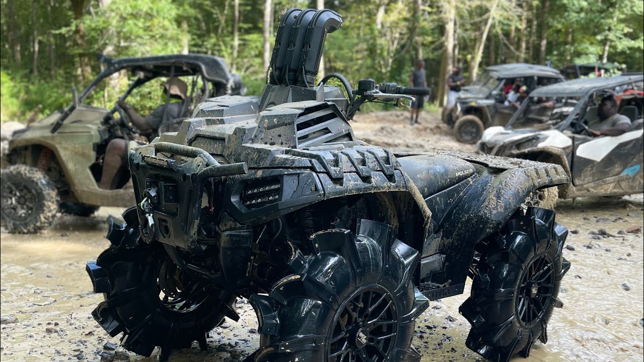 First Rip on 34” assasinators on my 2019 Polaris Sportsman 850 Highlifter !!!
