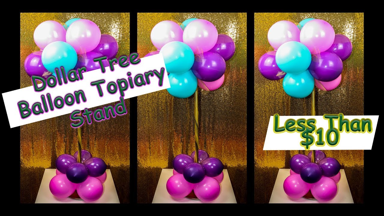 DIY Balloon Topiary Stand (Dollar Tree)