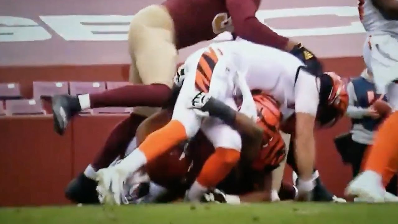 Slow Motion Footage Of Joe Burrows Injury | Week 11 Bengals Vs Redskins