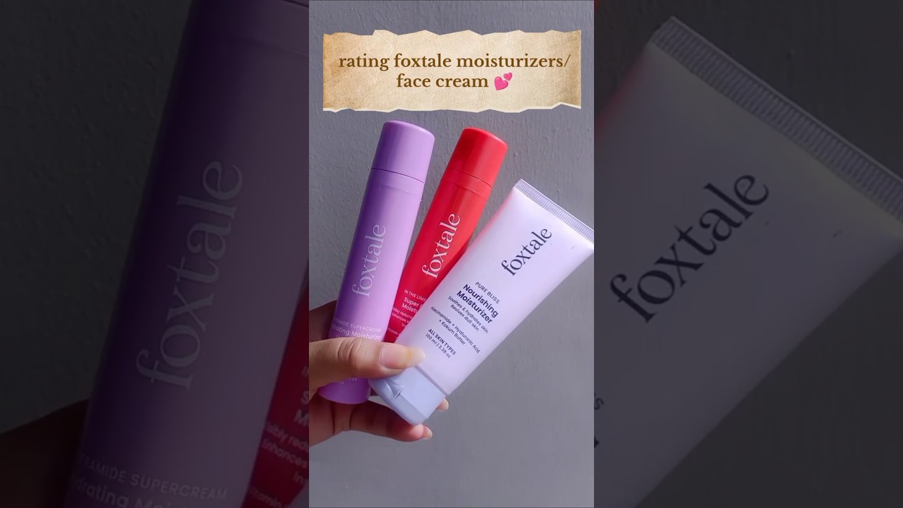 these are my tried & tested moisturizer from the brand foxtale 💯🙌 