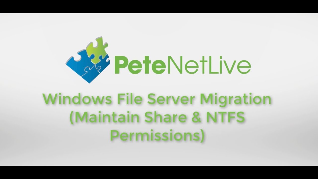 Миграция файлового сервера Windows (сохранение прав общего доступа и разрешений NTFS)