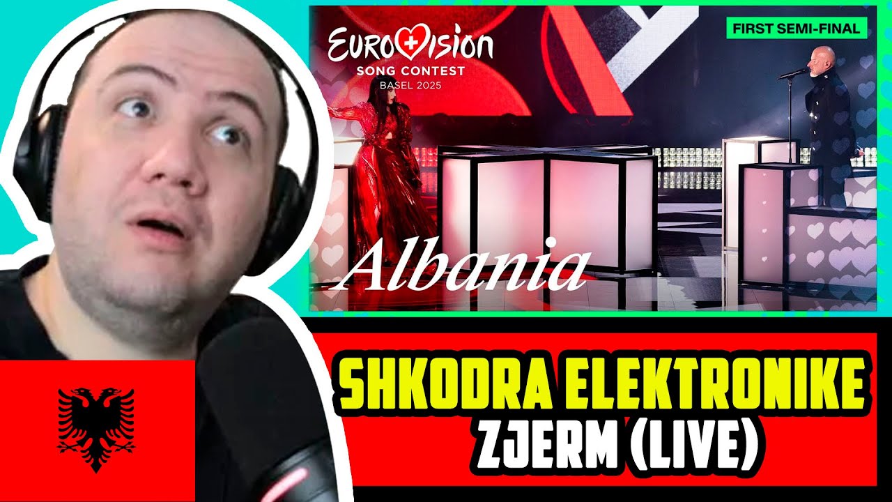 🇦🇱 Shkodra Elektronike - Zjerm (LIVE) Albania | First Semi-Final | Eurovision 2025 | PAUL REACTS