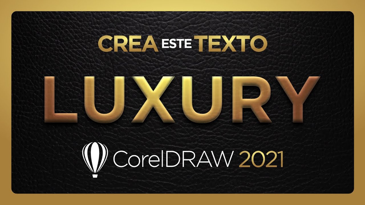 TEXTO LUJOSO ✨ TEXTURA de ORO en CorelDRAW 2022 / ArtiMaña /