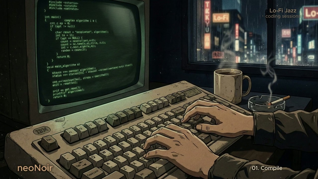 【Jazz Lo-Fi】로파이 재즈 코딩 플레이리스트 🖥️ Lo-Fi Jazz Hip Hop | Deep Bass & Late Night Coding