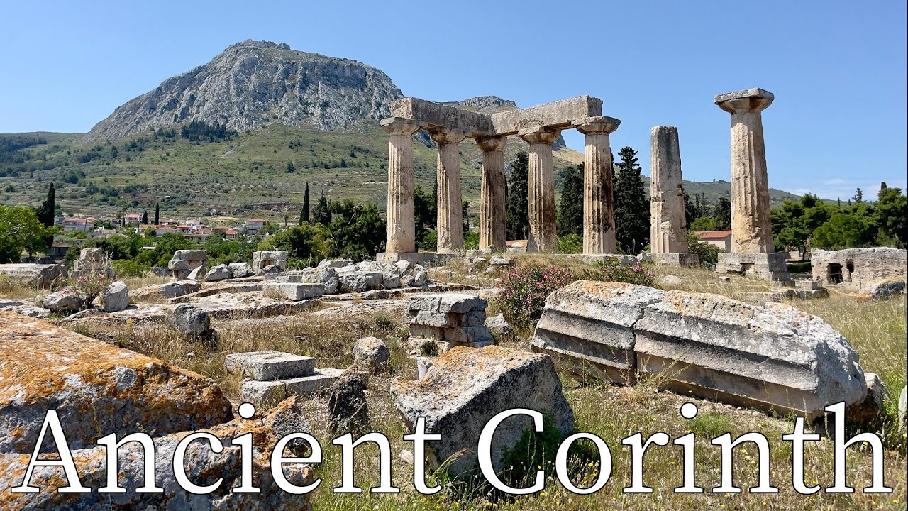 Ancient Corinth, Greece - by drone [4K]. #ancientgreece