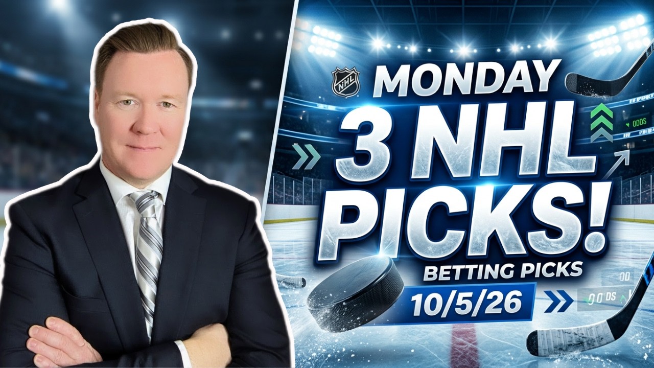 Monday 3 NHL Betting Picks l 10/5/26 l Vernon's Best NHL Bets, Expert Picks and Predictions