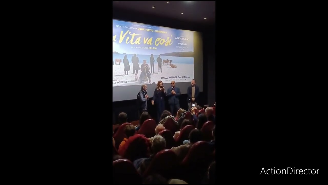 La vita va così saluti in sala cinema lux Roma 