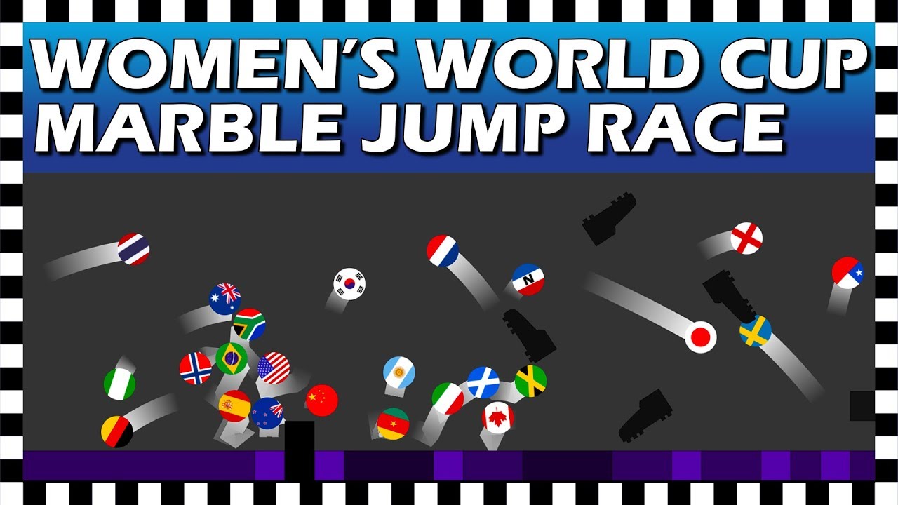 FIFA Women's World Cup France 2019 - Marble Jump Race - Algodoo