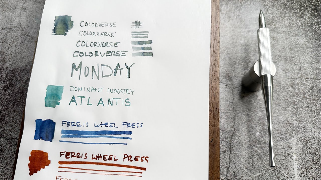 Trying the NEW Colorverse Shuttle Dip Pen 🖋️ Writing Samples and Kakimori Comparision