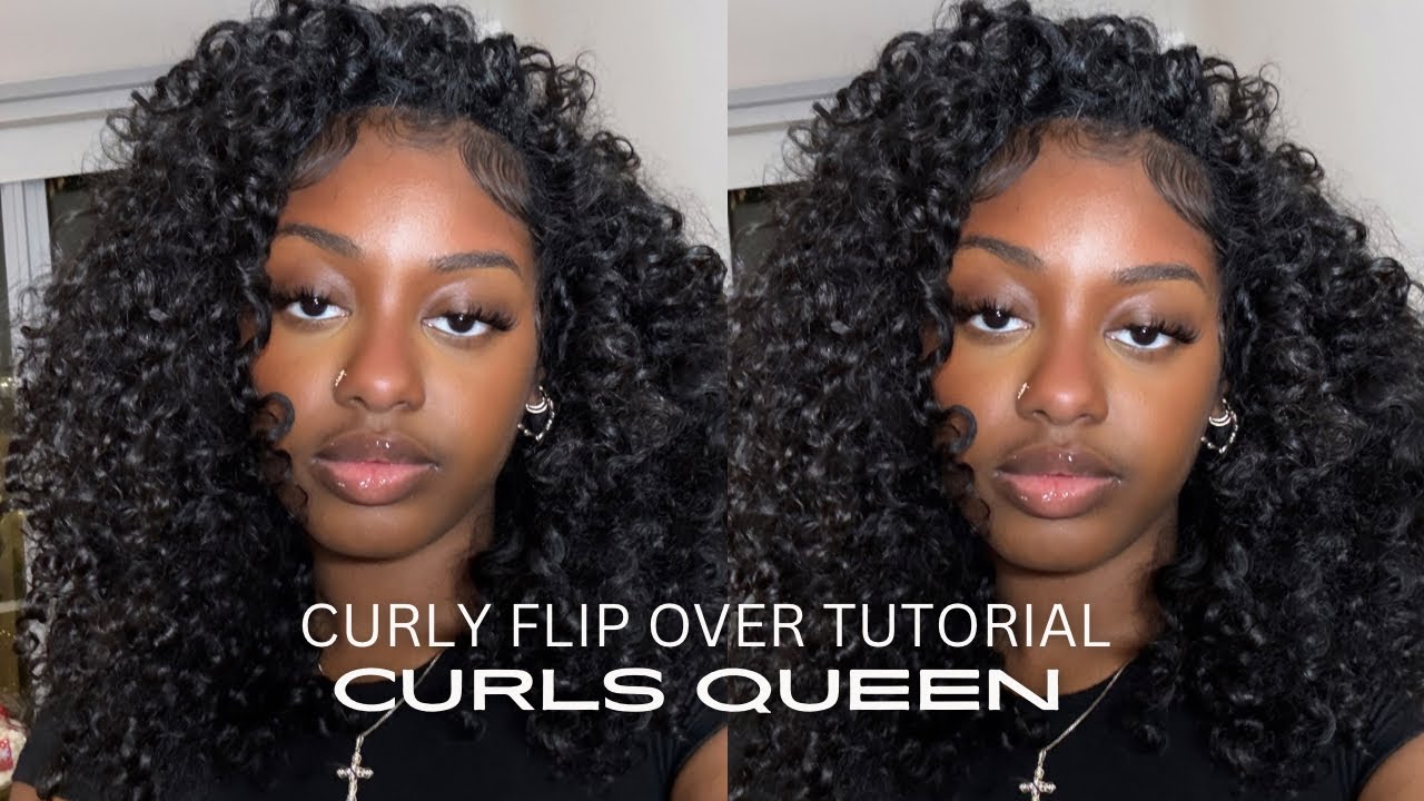 Урок быстрого плетения с переворотом вьющихся волос (Ft. Curls Queen)