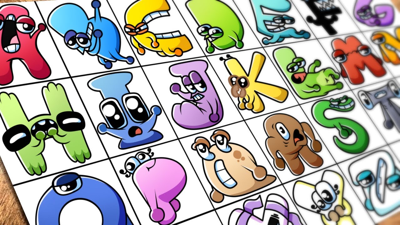 Drawing Alphabet Lore But They Got Limbs (А-Z) / How to draw Alphabet Lore MEME