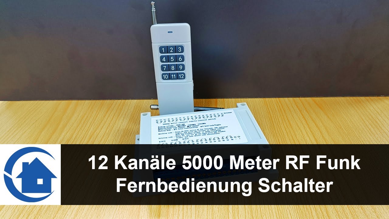 12 Kanal 5KM Hohe Reichweite Home Easy Funkschalter