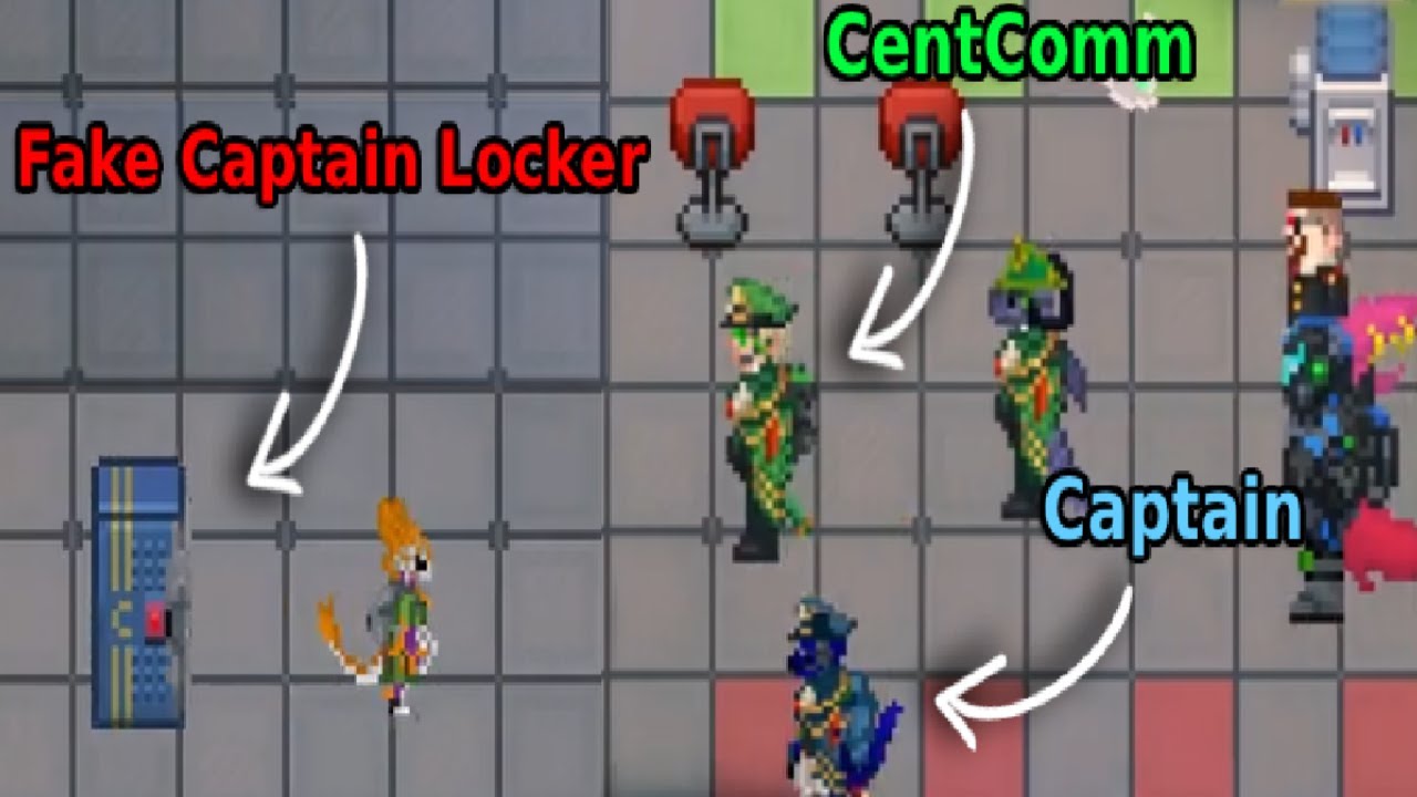 Stealing a fake Captain's locker during CC inspection (and getting sec in trouble) | SS14