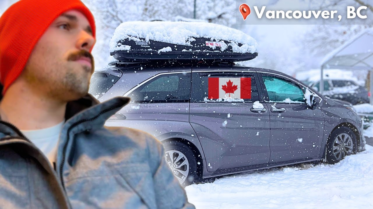 Living in a minivan... how I start the day in Canada #vanlife #diy