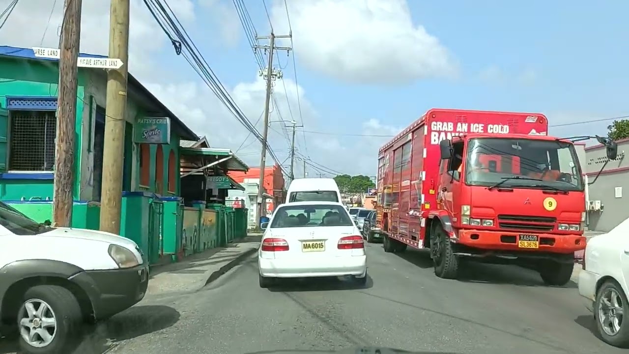 Driving in Barbados - Country Road to Passage Road