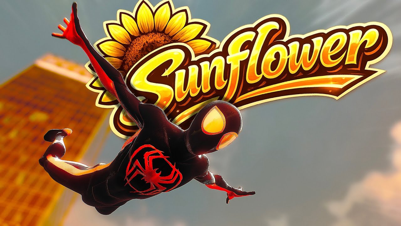 Miles Morales Web Swinging to “Sunflower” 🌻 | Spider-Verse Cinematic (Spider-Man 2)