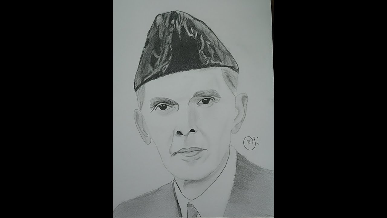 Sketch of Quaid e Azam|| Pencil sketch of Quaid e Azam|| Pencil sketch