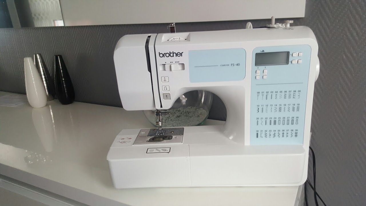 ماكينة الخياطة براذر للمبتدئات تعريف شامل machine à coudre Brother fs-40