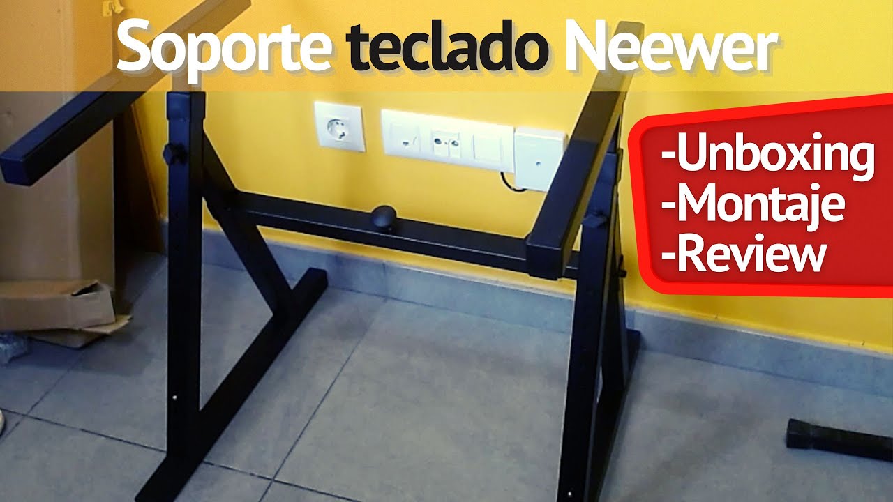 Unboxing Soporte teclado, piano de escenario, Neewer: Montaje y review para piano Alesis Recital Pro