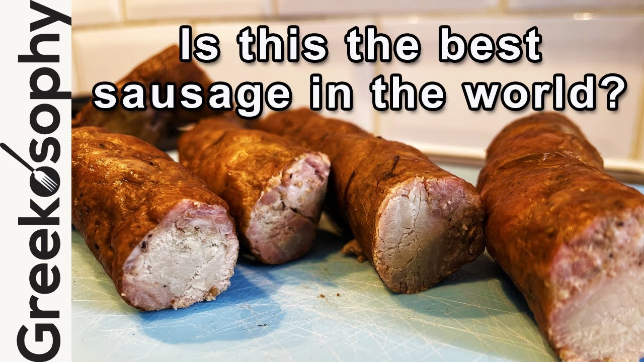 Greek sausage you NEED to try - Cretan Xithato Loukaniko