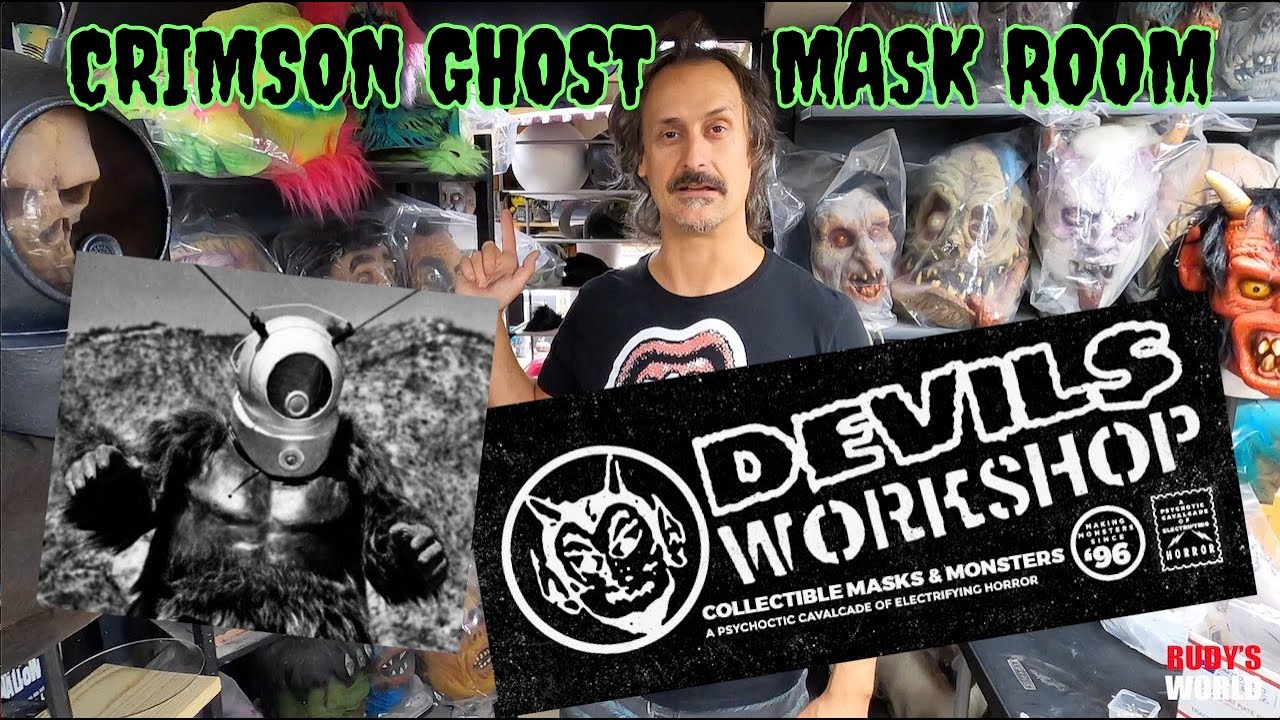 DEVILS WORKSHOP ROBOT MONSTER  • Crimson Ghost Mask Room • Halloween Masks