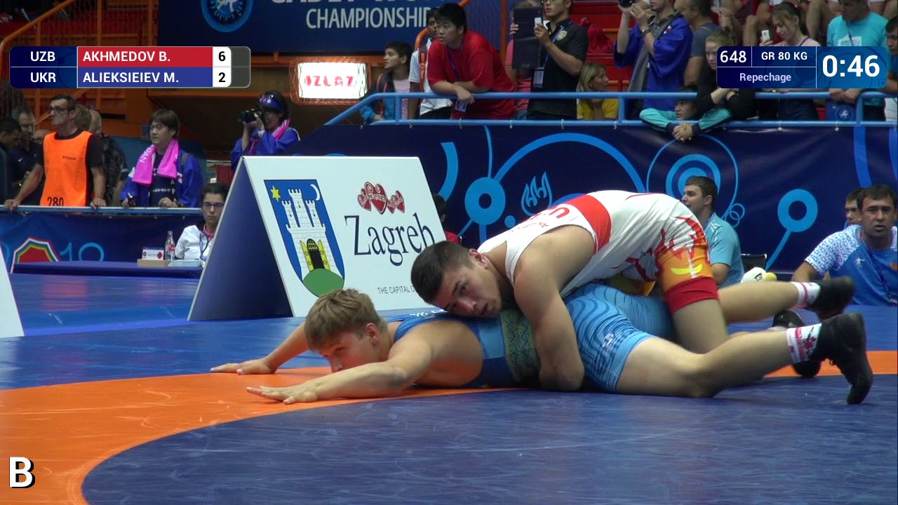 Repechage GR - 80 kg: B. AKHMEDOV (UZB) v. M. ALIEKSIEIEV (UKR)