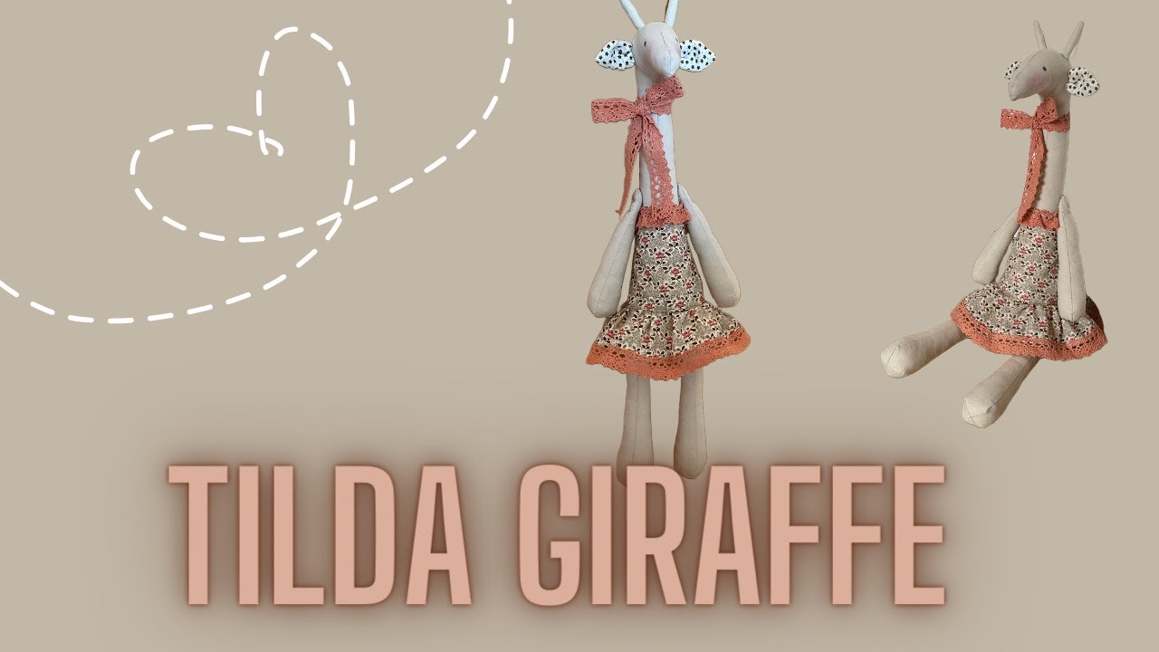 Tilda Giraffe im Kleid nähen