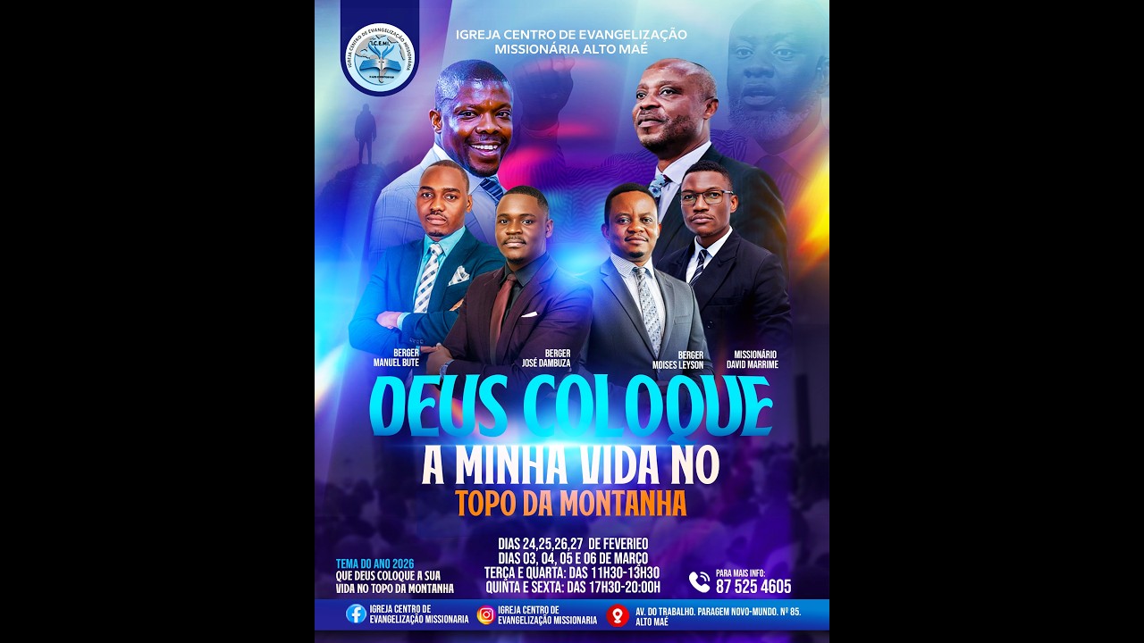 DEUS COLOCA A MINHA VIDA NO TOPO DO MONTE - MISSIONÁRIO DAVID MARRIME