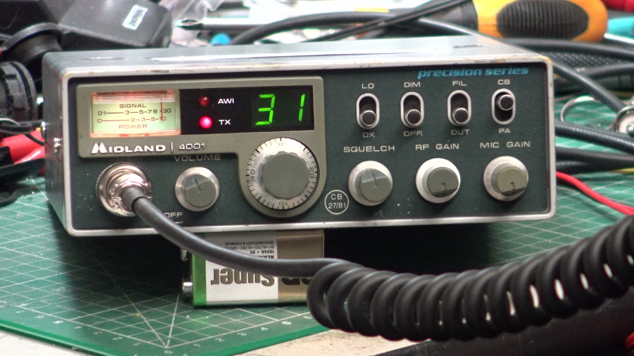 Midland 4001 CB27/81 UK FM CB radio - On The Air test