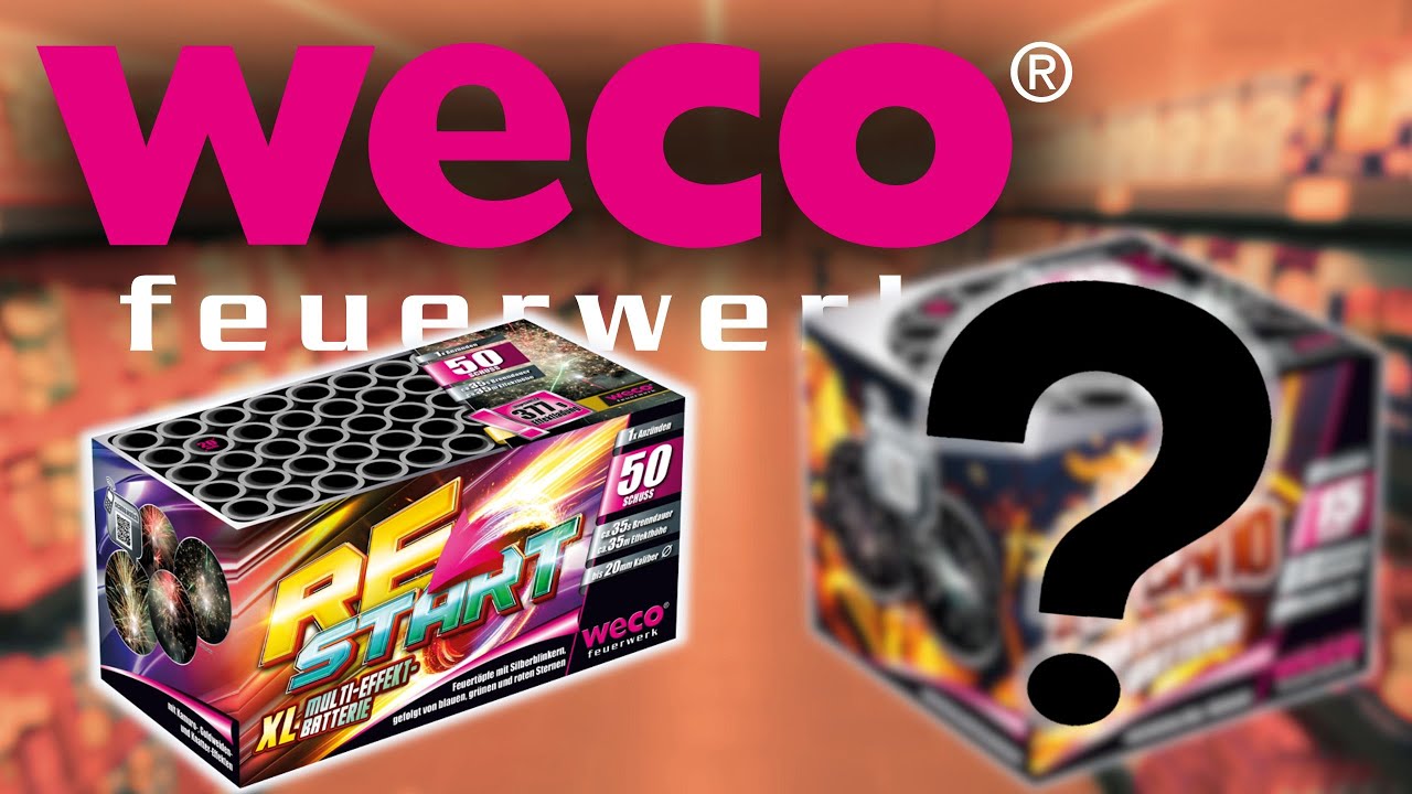 Alle WECO Feuerwerk NEUHEITEN 2023/24!