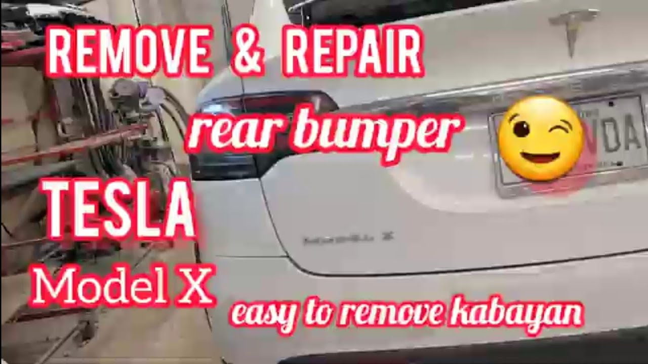 how to Remove rear bumper Tesla model X || paano Tanggalin rear bumper Tesla model X