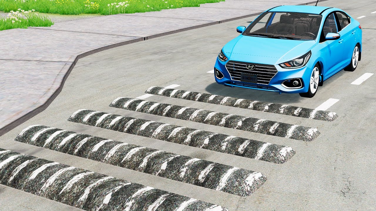 Cars Vs Speed Bumps Test #2 | BeamNG.drive