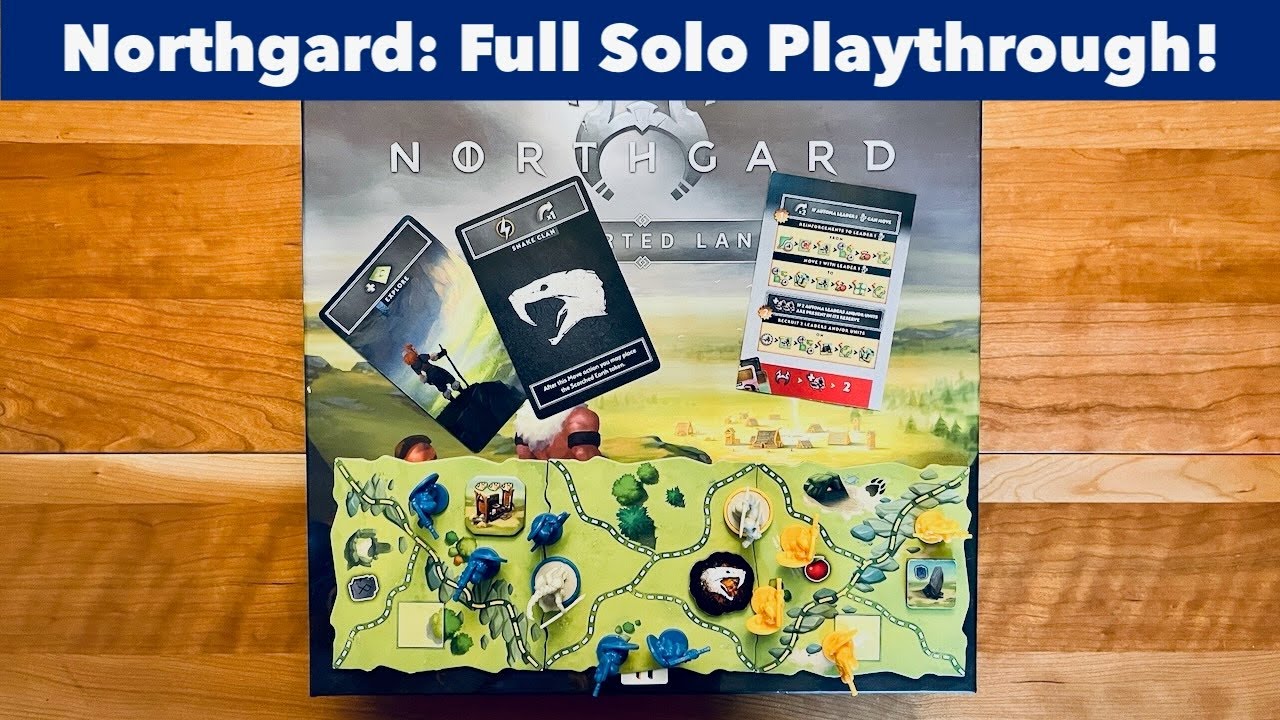 Nothgard Uncharted Horizons Solo Playthrough - Snake Clan | Uncharted Lands Board Game (No Teach)