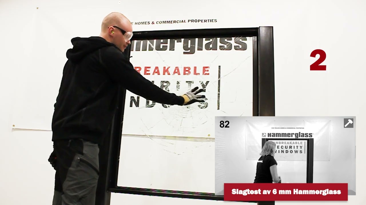 P5A vs. Hammerglass - Är ett vanligt säkerhetsglas verkligen säkert?