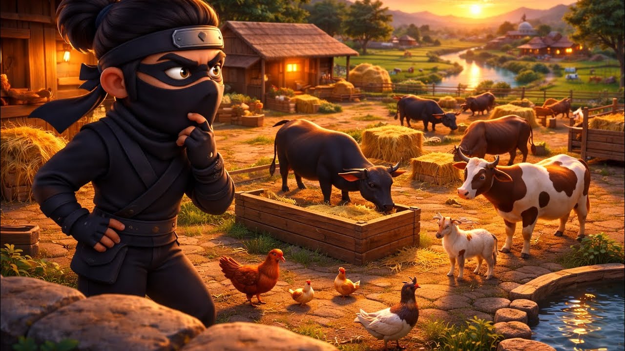 Bad Thief Stole Cow, Buffalo & Fish! 🚜🐄🐃 | Police Rescue Mission | Old Macdonald Farm Cartoon