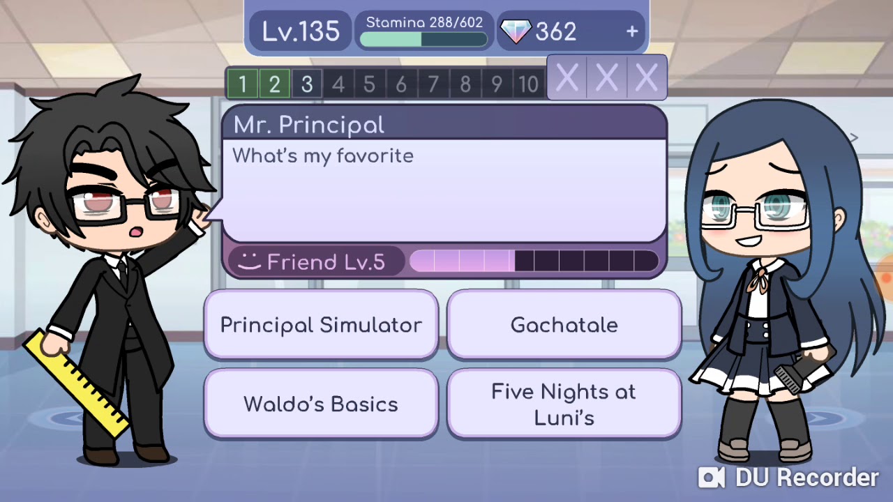 Gacha Life - Mr. Principal Quiz answers