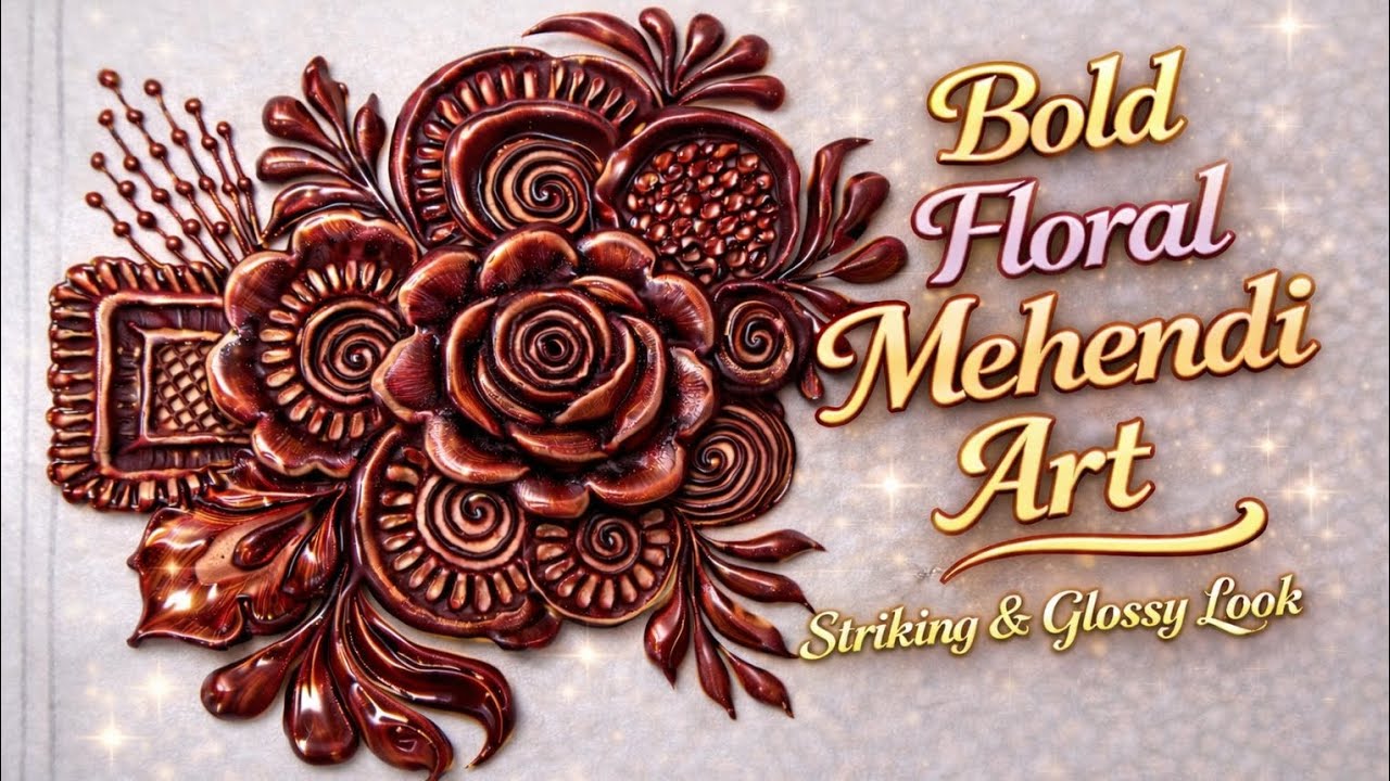 Modern Khafif Flower🌹 Mehndi Art Clean Line Floral Mehndi Design Easy Bold Flower Mehndi Design🌺
