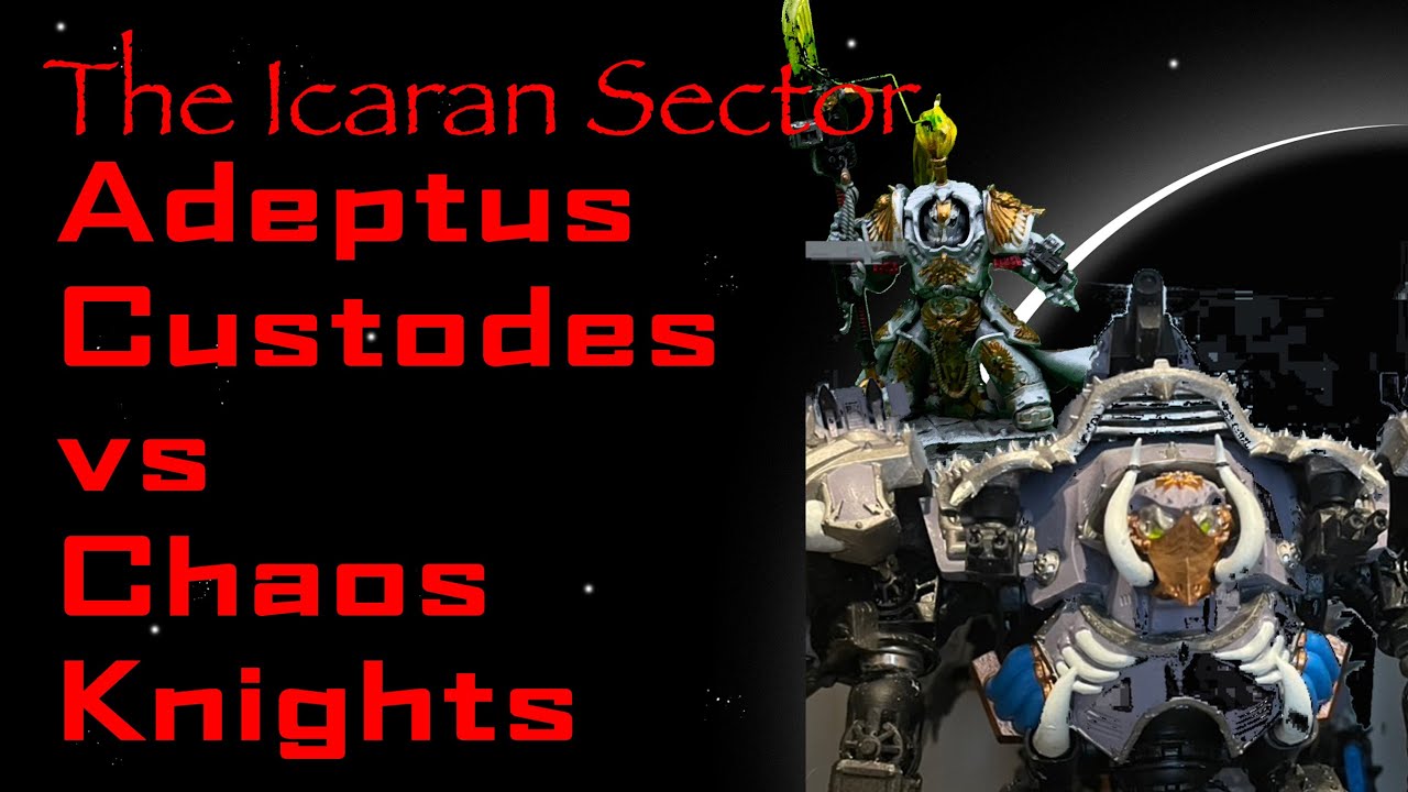 2000 Points Adeptus Custodes vs Chaos Knights 10th Edition Warhammer 40k White Dwarf Battle Report