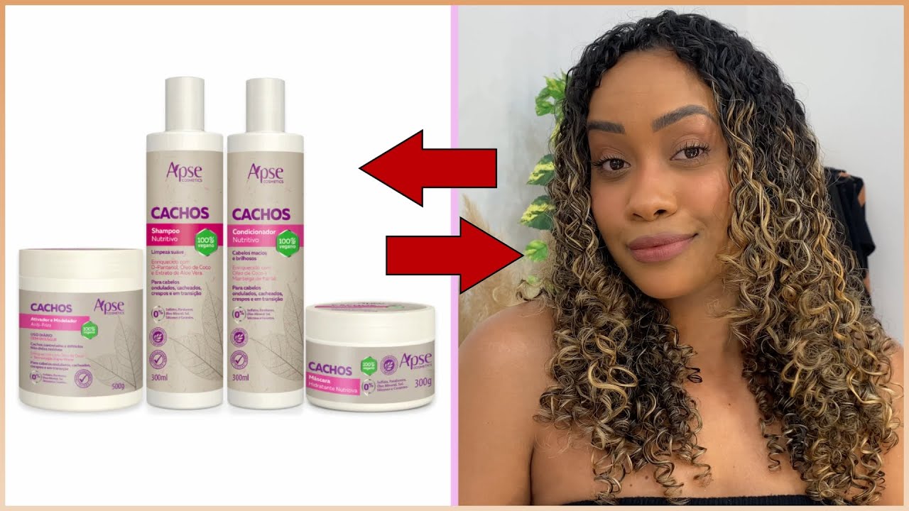 ✨TESTEI UM KIT PARA CABELOS CACHEADOS: APSE CACHOS (Resenha completa)