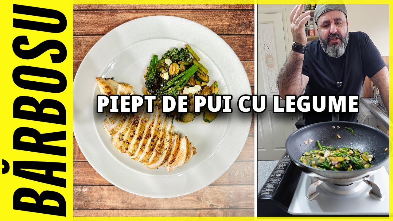 PIEPT DE PUI LA GRILL CU LEGUME