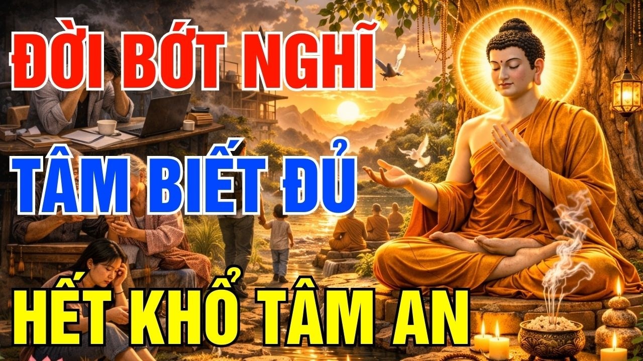 Đời Bớt Nghĩ Tâm Biết Đủ - Bí Quyết Phật Dạy Để Hết Khổ Sống An Lạc Từng Ngày|Chạm Vào Bình Yên