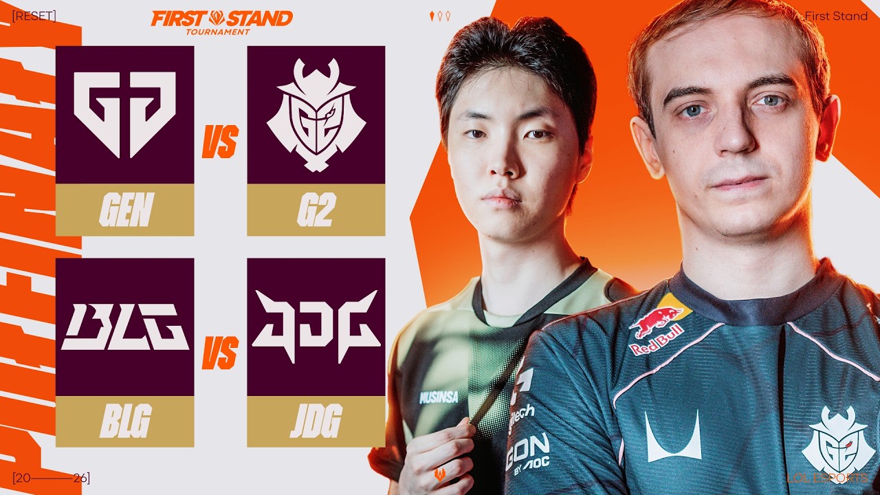 🔴G2 ESPORTS vs GENG🔴JD GAMING vs BILIBILI GAMING🔴P&Oacute;ŁFINAŁY FIRST STAND 2026🔴
