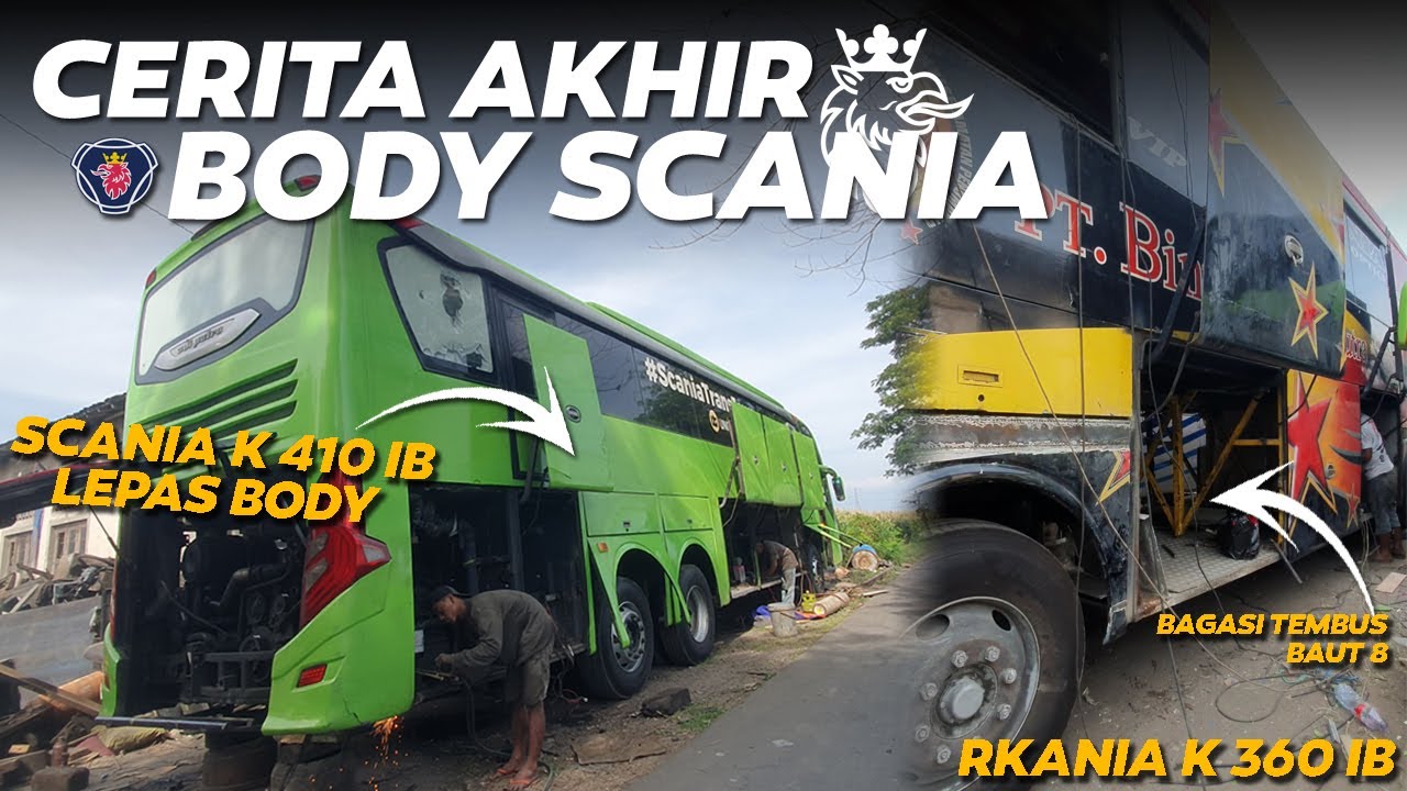 CHASSIS SCANIA K410IB DILEPAS ‼️ BODY SCANIA K360 DIPASANG DI HINO RK8 😯🔥🔥
