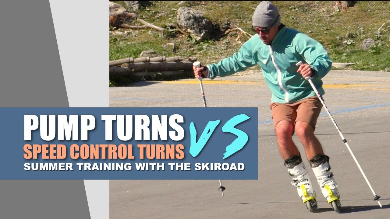 pump turn vs speed control turns - SKIROAD - Reilly McGlashan summer ski training