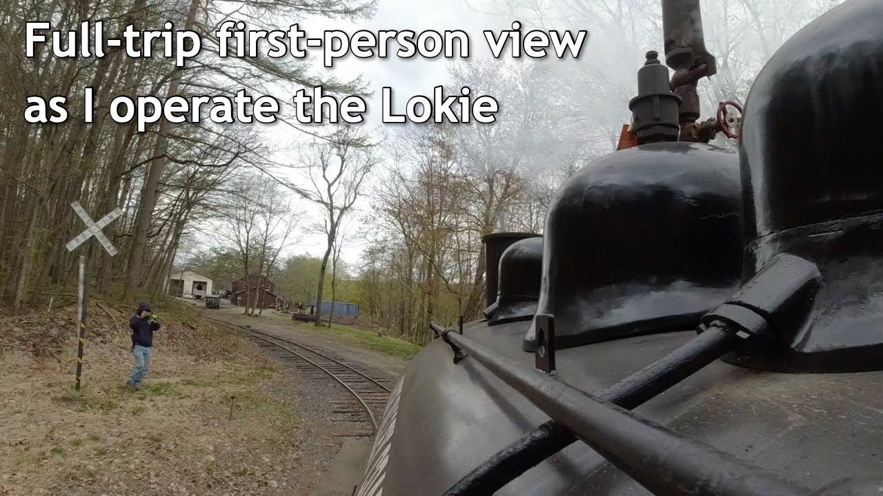 First-person view of me operating a steam locomotive | April 21, 2024
