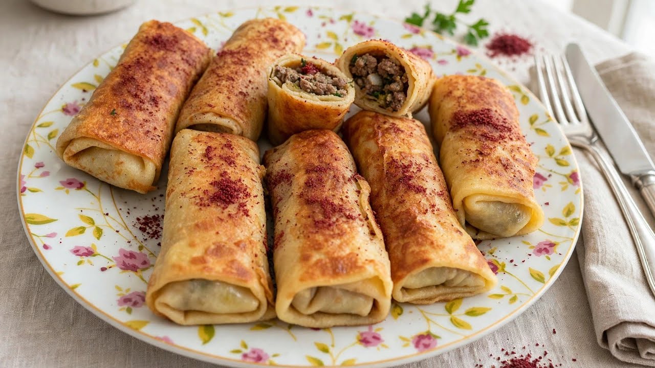 Мясные блины сытно и по-домашнему.Нежные блины с мясной начинкой.Мясные блины по домашнему рецепту. 