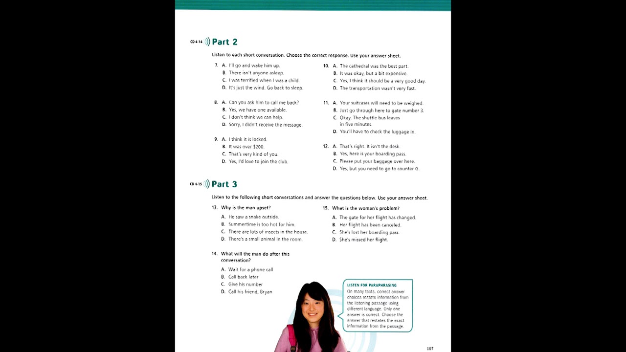Developing Tactics For Listening - Third Edition - Tactics For Testing Unit 17 - 20