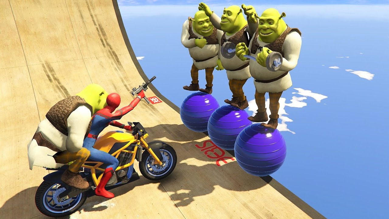GTA 5 Water Ragdolls Spiderman Vs SHREK Compilation vol.3 (Euphoria Physics | Funny Moments | Fails)