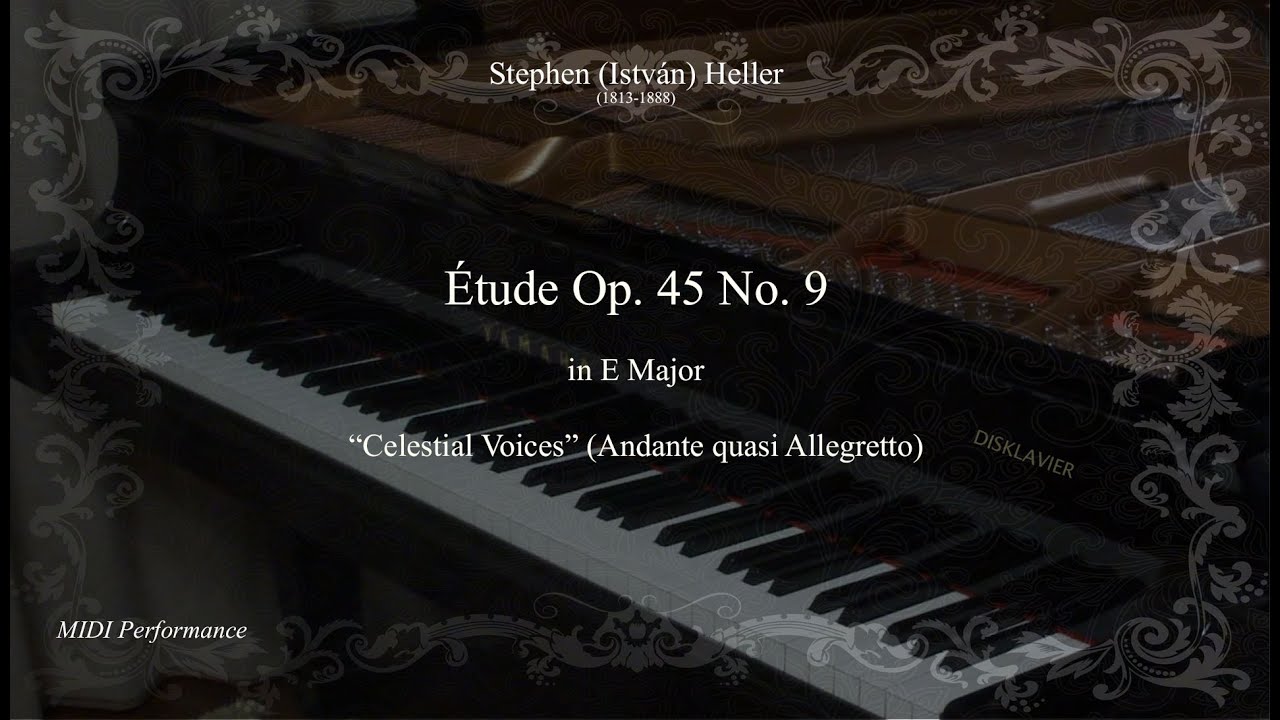 S.Heller: Étude Op  45 No 9 in E Major 