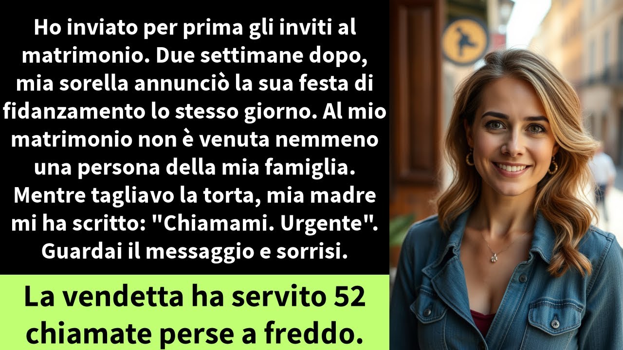 Ho inviato per prima gli inviti al matrimonio. Due settimane dopo, mia sorella annunciò la sua festa
